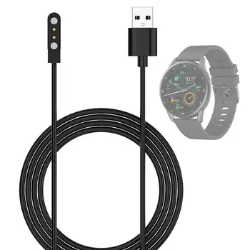 2pin מגנטי חזק כבל הטעינה לצפות מטען USB לטעינת כבל קו החבל עבור השעונים החכמים Kieslect לצפות K10 K11 Smartwatch
