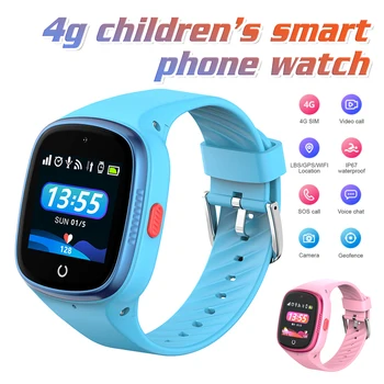 4G שעון חכם הילדים GPS WIFI שיחת וידאו SOS IP67 עמיד למים ילד Smartwatch מצלמה צג מיקום Tracker הטלפון לצפות