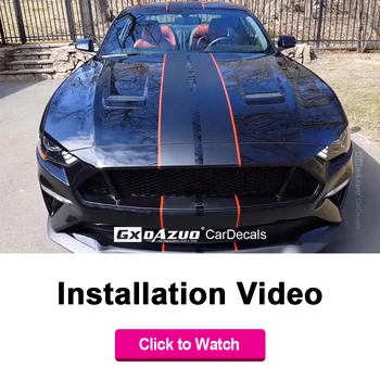 מיצב וידאו-כיצד סימוני פסים על פורד מוסטנג (שעון להלן וידאו)