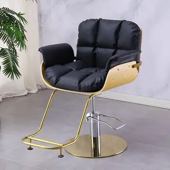 פלדת אל-סיבוב פשוט מיוחד Liftable שיער חנות סלון כיסא מספרה כיסא פלדה להרים כיסא שרפרף ספר רהיטים